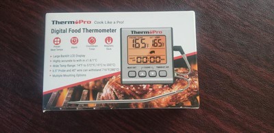 ThermoPro TP16SW Digital Meat Thermometer for Cooking and Grilling, BBQ  Food Thermometer with Backlight and Kitchen Timer, Grill Temperature Probe