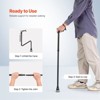 VEVOR Walking Cane for Man Woman, Folding Walking Stick with 8-Level Adjustable Height & Anti-Slip Tip, 250LBS Loading, Black - 3 of 4