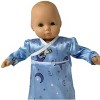 Doll Clothes Superstore Satin Nightgown With Bear Print Fits 15-16 Inch Baby Dolls - 3 of 4