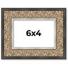 PosterPalooza | Photo Size Ornate Silver Picture Frame - UV Acrylic, Foam Board Backing, Hanging Hardware - 2 of 4
