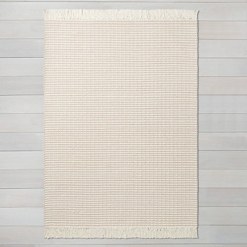 Bath Rug Bold Stripes Tonal Cream - Hearth & Hand™ with Magnolia