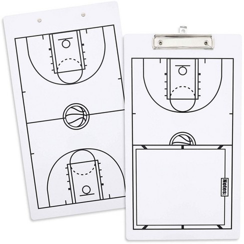 New Double Erasable Sided Erase Play Board for Coaching Basketball Tactic 