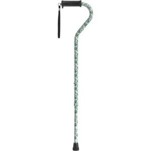 Drive Medical Gel Hand Grip Offset Folding Cane Blue Crackle - 1 of 1