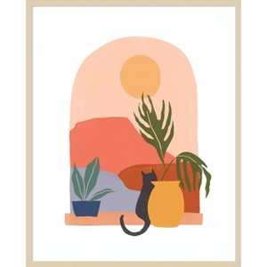 Amanti Art Paper Scene I by June Erica Vess Wood Framed Wall Art Print - 1 of 4