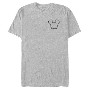 Men's Mickey & Friends Grandpa Small Logo T-Shirt - 1 of 4