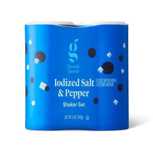 Great Value Black Pepper & Iodized Salt, 5.25 oz 