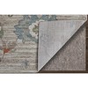 2' X 3' Tan Brown And Blue Abstract Distressed Area Rug - 4 of 4