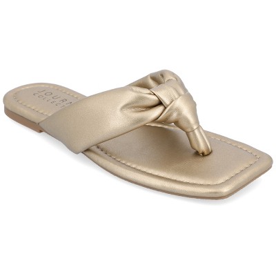 Journee Collection Womens Ares Light Puff Flip Flop Sandals