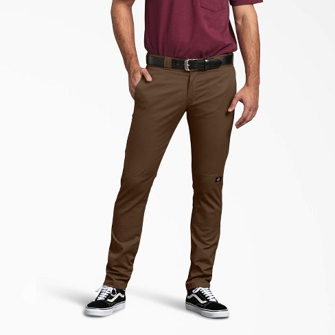 Dickies Skinny Fit Double Knee Work Pants, Timber Brown (tb