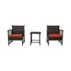 WestinTrends  3-Piece Outdoor Patio Conversation Set - 3 of 4