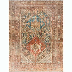 Mark & Day Episkopi 7'10"x10'2" Rectangle Washable Woven Indoor Area Rugs Rust - 1 of 4