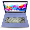 LINSAY® 10.1" Octa Core  256GB STORAGE Android 15 BUNDLE with BLUE DESIGNER CLOTH KEYBOARD CASE and STYLISH COMPACT BACKPACK - 4 of 4