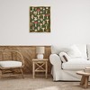 Stupell Industries Mushrooms Repeating Pattern Black Framed Floater Canvas Wall Art - 2 of 4
