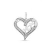 Haus of Brilliance Silver 1/4 cttw Diamond Engraved "Mom" in Heart Pendant Necklace - 4 of 4