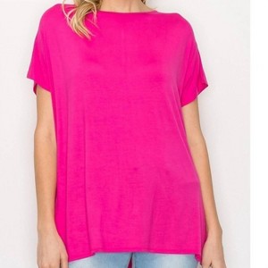 Women's Boat Neck Short Sleeve Tee Top - a.gain - 1 of 2