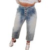 Women's Barrel Denim Jeans - Oli & Hali - 2 of 3