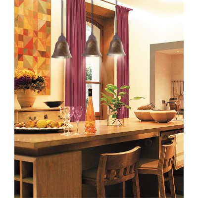Oil Rubbed Bronze Mini Pendant Light with Adjustable Cord