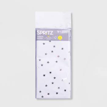 30x20 Blue Speck Foil Dot Tissue Paper - Single Sided Tissue