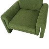 PAGED Modern Accent Chair, Boucle Fabric Arm Chair Wooden Single Sofa Chair for Bedroom, Living Room Furniture, Easy Assembly - 4 of 4