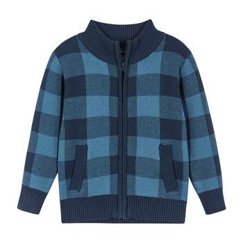 Andy & Evan  Toddler  Boys Colorblocked 1/4 Neck Sweater