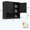 Heavy Duty Metal Wall Cabinet with Lock – Wall Mounted Garage Storage Locker with Adjustable Shelf for Garage or Workshop - 2 of 4
