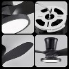TALOYA 32 in. Indoor Black Small Ceiling Fan with Light and Remote and Quiet Reversible DC Motor, 3 CCT Light Kit - 4 of 4