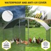 Jojoka Pet Cage Large Walk-in Metal Chicken Coop with Run, Double Door, Water-Resistant UV Cover, Outdoor Poultry Enclosure - 4 of 4