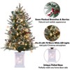 Christmas Trees Artificial Pre-Lit 3 Ft with 78 White LEDs, Red Berries, Snow Flocked Tips - 3 of 4