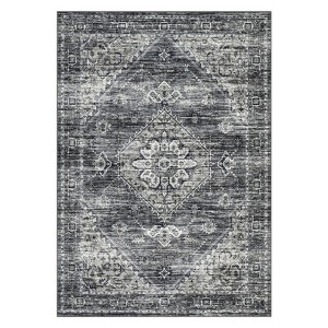 COZONY Extra Large Washable Rug, Low Pile Non-Slip Floral Carpet for Living Room, Dining Room and Office - 1 of 4