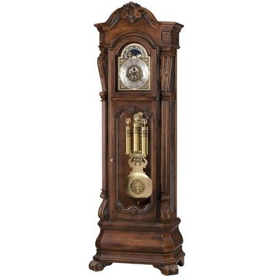 Hamlin 93'' Brown Wood Traditional Grandfather Clock