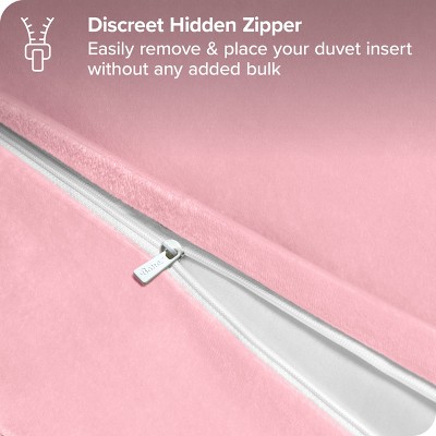 Light Pink Shaggy Faux Fur Twin/Twin XL Duvet Cover
