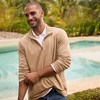Lands' End Men's Long Sleeve Raglan Hybrid Quarter Zip - 4 of 4