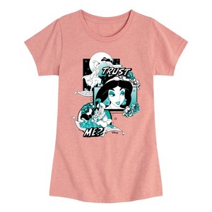 Girls' - Disney Princess - Jasmin and Aladdin Trust Me Fitted Short Sleeve Graphic T-Shirt - 1 of 4