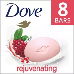 Dove Beauty Pomegranate & Hibiscus Tea Rejuvenating Bar Soap - 8pk/3.75 oz each