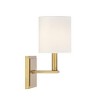 Savoy House Waverly 1 - Light Wall Light in  Warm Brass - 4 of 4