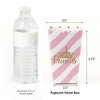 Big Dot of Happiness Little Princess Crown - Pink and Gold Princess Baby Shower or Birthday Party Favor Popcorn Treat Boxes - Set of 12 - 2 of 4