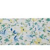 Nora Shower Curtain Bright Blue - Laura Ashley: 100% Cotton, Twill, Botanical Pattern, Machine Washable - 2 of 4