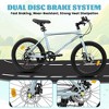 VASIP 20 inch Kids Bike for Boys & Girls,Ages 6-12,7-Speed Steel Frame & Dual Disc Brakes,20x1.75" Tires for Road Riding,White - 4 of 4