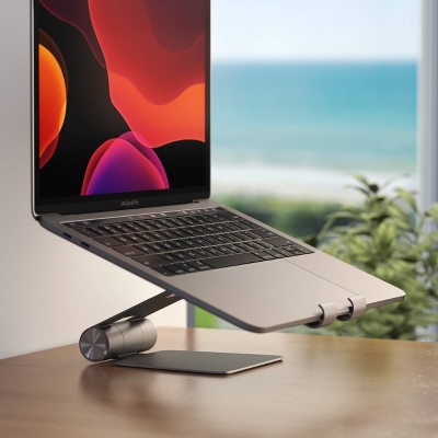 Space Gray Aluminum Foldable Multi-Angle Tablet Stand
