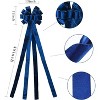 Aoibox Christmas Tree Topper 48x13 Inches Velvet Bow Large Decorative Blue Bow with Long Tail for Holiday Tree Mantel Door 1 Piece - 2 of 4