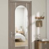 White Arched Door Mirror, 14x48 Inches Full Length. Can Be Hung Over Door or Mounted on Wall as Decorative Mirror - 2 of 4