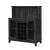 Wine Bar Cabinet with Glass Doors - Home Source - image 3 of 4