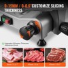 VEVOR Meat Slicer, 340W Electric Deli Food Slicer with 10" SUS420 Stainless Steel Blade and Built-in Sharpening Stone, 0-0.6 inch Adjustable Thickness - 4 of 4