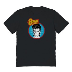 David Bowie Men's Dull Aladdin Blue Short Sleeve Graphic Cotton T-Shirt - 1 of 3