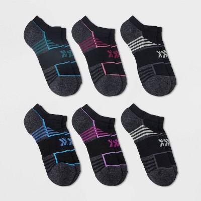 Women's 6pk Cushioned Mesh Finish Line Fashion No Show Athletic Socks - All In Motion™ 4-10