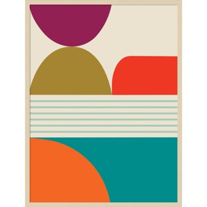 31" x 41" Mid-Century Modern Pattern I by Rachel Lee: Vertical Abstract Art - Amanti Art - 1 of 4