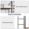 Twin Over Twin Bunk Bed, Metal Bunk Beds with Safety Guardrails and Built-in Ladder - 4 of 4