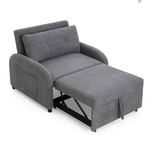 Christopher Knight Home Avalon 3-in-1 Convertible Sleeper Sofa with Adjustable Backrest  and Storage Pockets - image 1 of 4