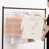 VECELO 25/50 pk Plastic Hanger 360º Swivel Hook Non Slip Coat Hangers with Magic Hangers & Tie Rack - 2 of 4