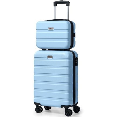 Luupatchy 20 inches Carry On Luggage and 14 inches Mini Cosmetic Cases Luggage Sets,with Expandable Spinner and TSA Lock Business for Men Women